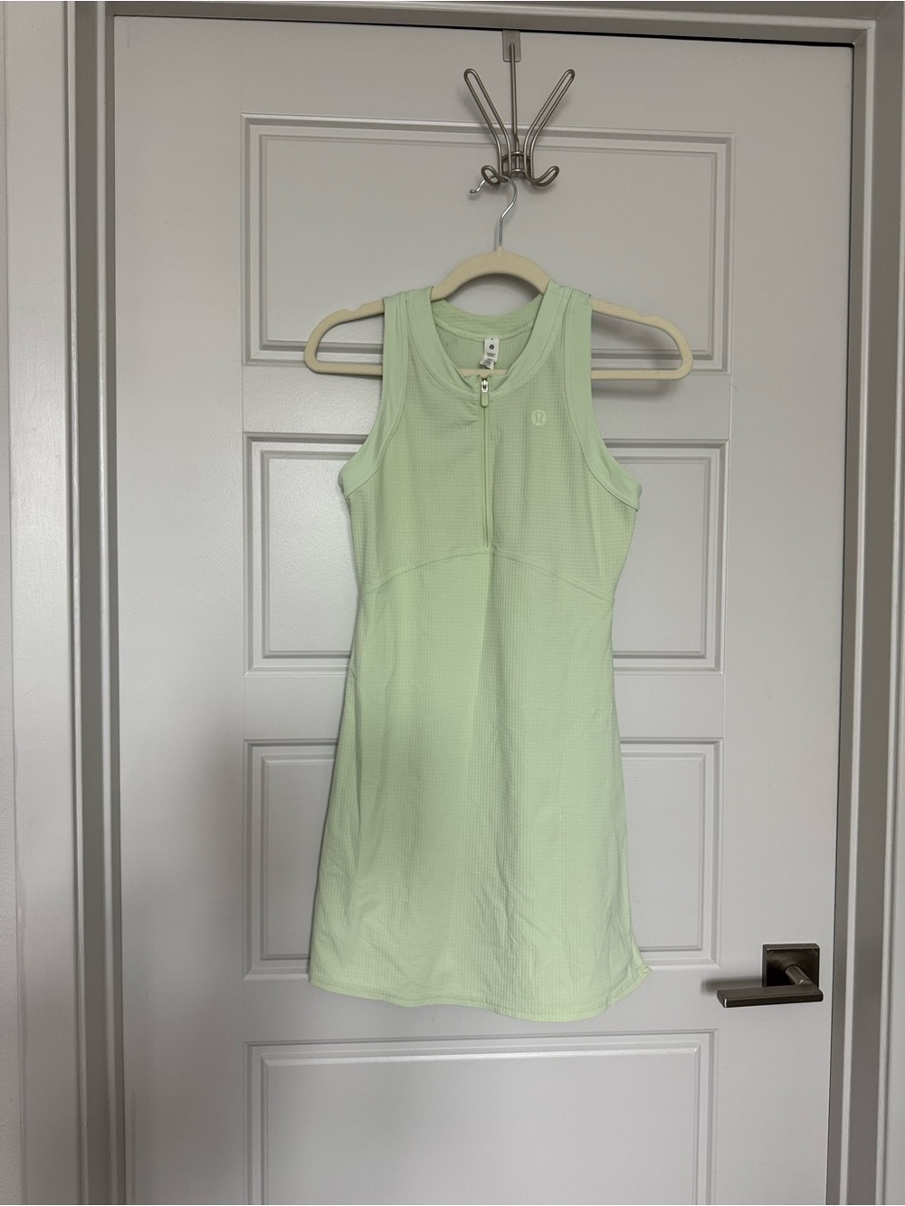 ❗️SOLD❗️Lululemon Light Green Athletic Zip-Front Tank Dress - Picture 2 of 5